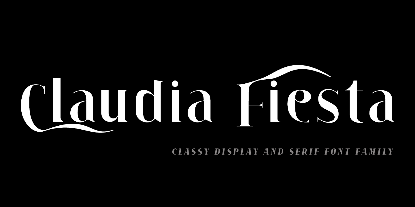 Пример шрифта Claudia Fiesta #1